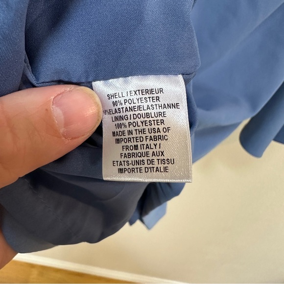 Milly Nicole Blue V-Neck‎ Ruffle Bell Sleeve Shift Dress Women’s Sz 12 - Picture 6 of 6